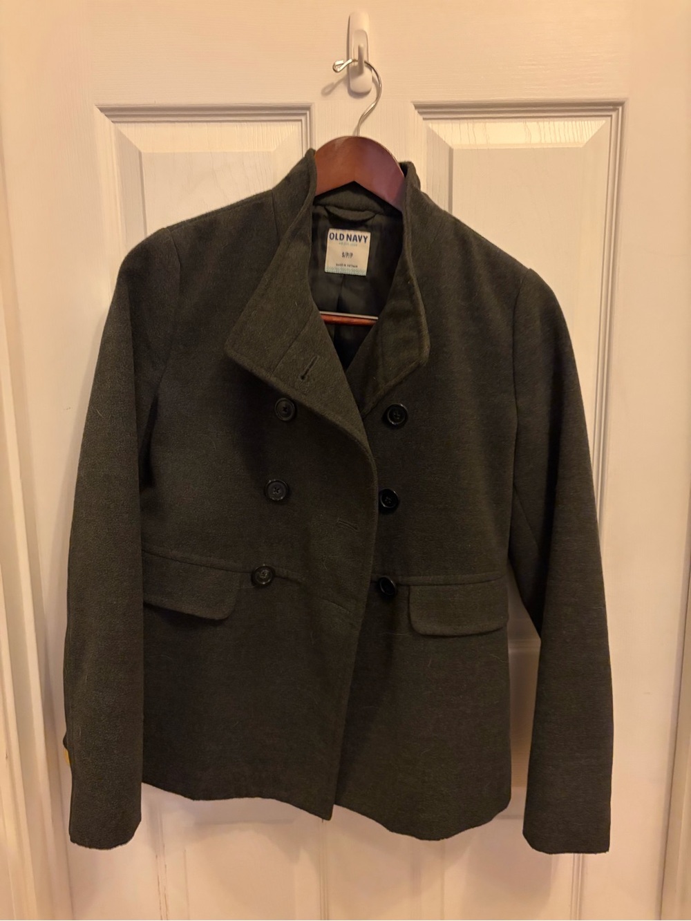 Old Navy Women's Double-Breasted Peacoat Jacket
